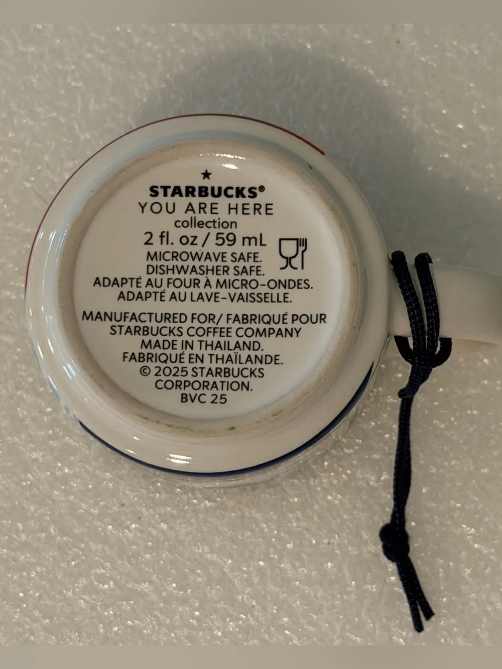 Starbucks You Are Here YAH England Mug Ornament NIB